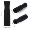 44Pcs Reusable Straws Tips, Silicone Straw Tips, Black Food Grade Straws Tips Covers Only Fit for 1/4 Inch Wide(6MM Out diameter) Stainless Steel Straws by Accmor