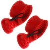 Reaction Tackle Fishing Rod Socks - Fishing Pole Sleeves and Covers for Baitcasting Rods, Spinning Rods Red (Point-XL Spin-8)