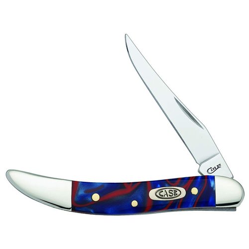 Case WR XX Pocket Knife Patriot Kirinite Small Texas Toothpick Item #11202 - (1010096 SS) - Length Closed: 3 Inches