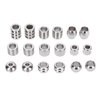 Viking Hair Beads Kit, 18 Pack High Hardness Stainless Steel Dread Beads Antique Silver Braiding Beads Viking Hair Accessories for Men Women Hair Beard Weaving Bracelets Pendant Necklace DIY
