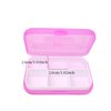 Honbay 4PCS 6 Compartments Waterproof Plastic Pill Organizer Box Case for Daily or Travel Use