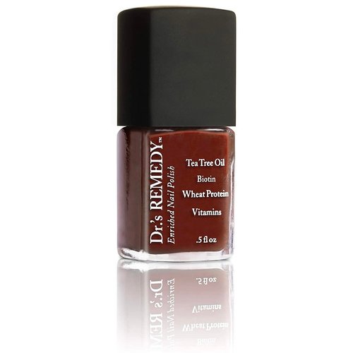 Dr’s Remedy Nail Polish, All Natural Enriched Nail Strengthener Non Toxic and Organic - BALANCE Brick Red