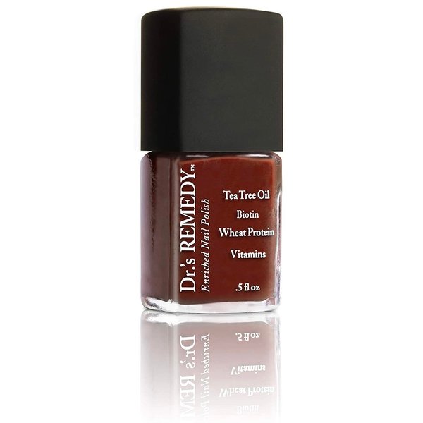 Dr’s Remedy Nail Polish, All Natural Enriched Nail Strengthener Non Toxic and Organic - BALANCE Brick Red