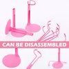 Yaocom 12 Pcs Doll Stand Action Figure Stands with Expandable Waist Wire for 8" to 12" Dolls and Action Figure(Rose Red)