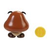 Super Mario Action Figure 4 Inch Goomba Collectible Toy with Coin Accessory