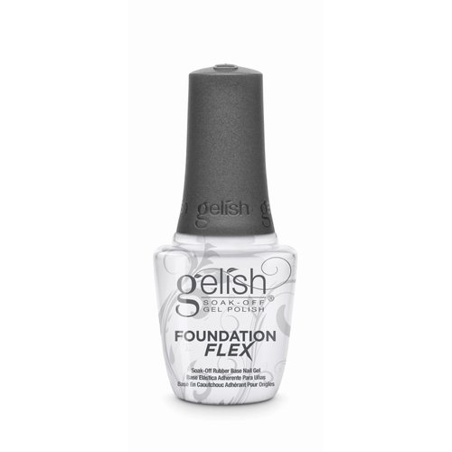 Gelish Foundation Flex (Clear) Gel Nail Polish, Base Coat For Nails, Neutral Nail Polish Colors, 0.5 ounce