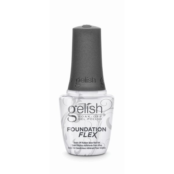 Gelish Foundation Flex (Clear) Gel Nail Polish, Base Coat For Nails, Neutral Nail Polish Colors, 0.5 ounce