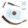 Lovrio 18" 20pcs 50g Remy Straight Tape in Hair Extensions Colorful Balayage Dark Brown Fading to Chestnut Brown Human Hair