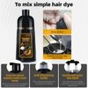 Dark Brown Hair Dye Shampoo, Hair Color Shampoo 3 in 1, Semi-Permanent Gray Hair Coverage for Woman & Man, Mild Formula, Lasts 30 Days(16.90 oz)
