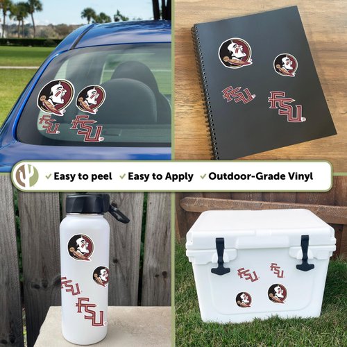 Desert Cactus Florida State University Sticker Seminoles Vinyl Decals Laptop Water Bottle Car Scrapbook T1 (Type 1-1)