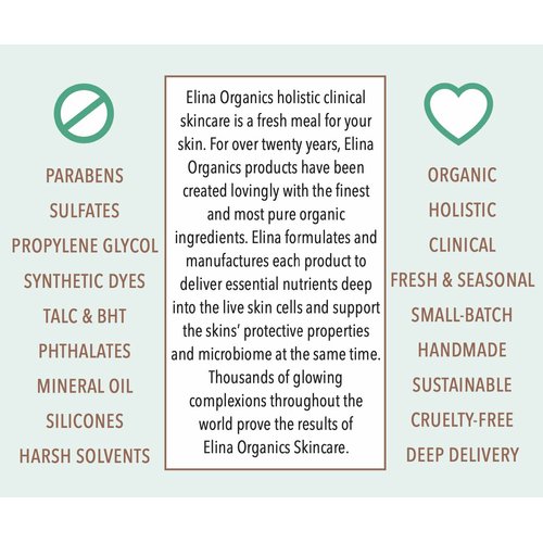 Elina Organics Makeup Removing & Cleansing Oil, 2oz, remove eye makeup, oil cleanser, cold pressed oil, organic skincare, all natural product, Sunflower Oil, Jojoba Oil, Castor Oil, Walnut Oil