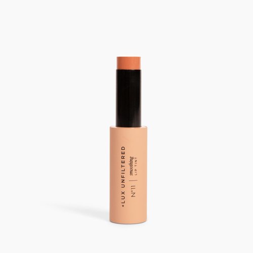 + Lux Unfiltered N°11 Smoothing Lip Tint in Cocoa (Low Maintenance Brown), Non Toxic, Cruelty Free, Vegan Lipstick, Lightweight, Hydrating + Semi-Sheer Color, Sunflower Oil + Joboba Oil