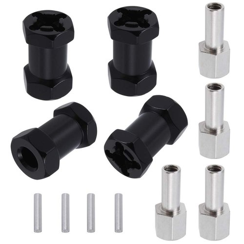 Aluminum 12mm Hex Wheel Hub Wheel Spacers 20mm Offset Extension Drive Adapter for 1/10 SCX10 II Gen7 Gen8 D90 RC Truck (20mm)