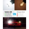 Yorkim 3157 Led Bulb White 3157 Led Reverse Lights Bulb with Projector 3056 3156 3057 4057 4157 T25 Led Bulbs replacement for Backup Reverse Light Tail Light Brake Light DRL, Pack of 2