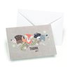 Hortense B. Hewitt 25-Count Thank You Cards, 4.8 x 3.3 -Inch, Woodland Animals