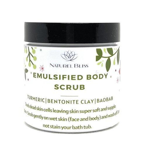 All-Natural Non-Greasy Exfoliating Sugar Scrub | Body Scrub | Detoxifying (4 oz)
