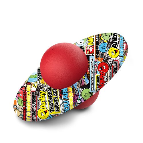 Sun Pogo Ball for Kids & Adults Up to 200lb, Balance Coordination Trick Bounce Board Pop Ball Cool Fun Challenge Indoor Outdoor Toys Pogo Jumper Gifts for Boys Girls Christmas Stuffers