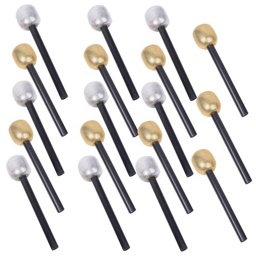 Ipetboom Kids Headphones 18Pcs Costume Microphone, Fake Microphone Rock Star Costume Toy Microphone Fake Mic Microphone Prop for Costume Accessory Birthday Halloween Party Favors Halloween Decor
