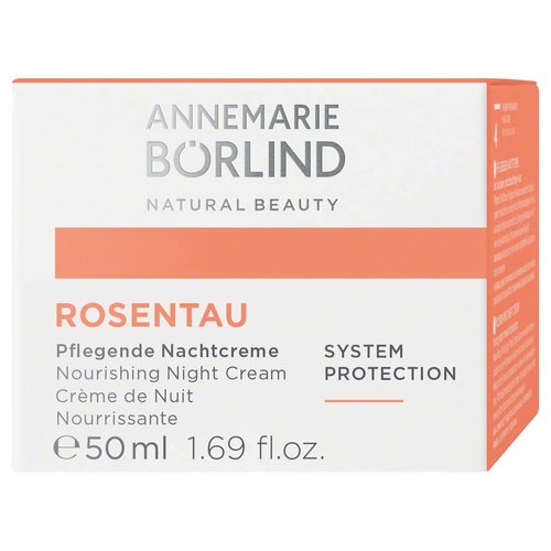 ANNEMARIE BÖRLIND – ROSE DEW Nourishing Night Cream – protecting and firming facial care, with Alpenrose extract and Avocado Oil, vegetarian, 1.69 Fl. Oz.