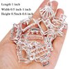 ANBALA Small Metal Hair Clips - Mini Non-slip Cute Silver Clips for Women Girls (12Pcs)