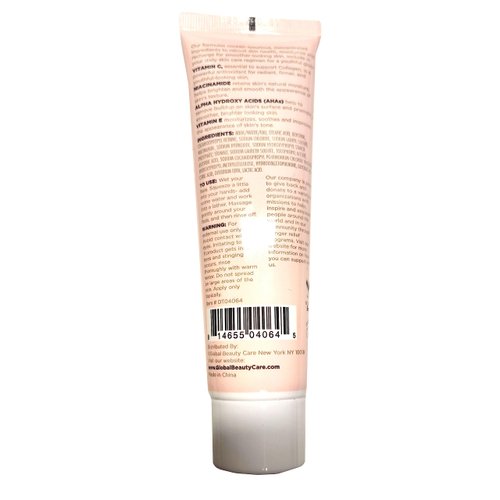 Global Beauty Care Glowing Vitamin C - Facial Cleanser with Niacinamide, AHA & Vitamin E 2fl oz 60ml