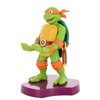 Exquisite Gaming: Holdems: TMNT - Michaelangelo - Earbud & Phone Holder, Cable Guys, Mini Collectibles with a Twist, Teenage Mutant Ninja Turtles Figure