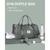 Gym Bag Womens Mens with Shoes Compartment and Wet Pocket,Travel Duffel Bag for Plane,Sport Gym Tote Bags Swimming Yoga,Waterproof Weekend Overnight Carry on Bag Hospital Holdalls
