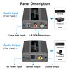 Analog to Digital Audio Converter RCA R/L to Optical with Optical Cable 3.5mmAUX Jack to Digital Toslink and Coaxial Audio Adapter for Soundbar