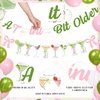 Martini Bow Birthday Party Decorations, Green Pink Glitter A Tini Bit Older Banner Garland Cake Topper Balloons for Girls Women Trendy Martini Bar Birthday Bachelorette Bridal Shower Party Supplies