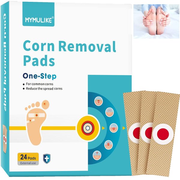 MYMULIKE Corn Removers for Toe, Corn Remover, Corn Removers for Feet and Foot Corn Removers (24 Count)