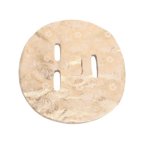 Face Mask Paper Sheets, Pre Cut Skin Care 50pcs Light Thin Moisture Retention DIY Disposable Mask Paper Sheets Flower Gold Tencel Compressed for Beauty Salon