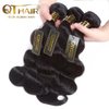 QTHAIR Brazilian Virgin Hair 14A Grade Body Wave Bundles 100% Unprocessed Virgin Brazilian Body Wavy Human Hair Bundles 20" 18" 16" 300g Brazilian Body Wave Human Hair Extensions