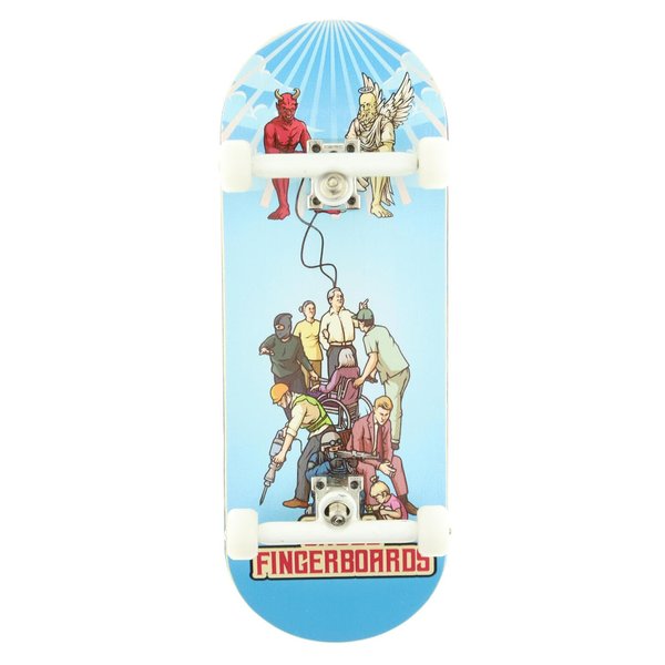 Skull Fingerboards® End Game 34mm Pro Complete Professional Wooden Fingerboard Mini Skateboard 5 PLY with CNC Bearing Wheels