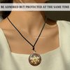 Amazing Gemstone Orgone Pendant with Copper Shavings and Metatron Cube - Metal Healing Pendant Necklace for Women Men and Kids