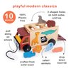 Mentari Toys - Shape Sorting Safari Truck - 9pc Wooden Pull Along Shape Sorter Toy - Montessori Activity Toy for Toddlers - Boost Fine Motor Skills and Shape Recognition - Educational Toy - Age 2+