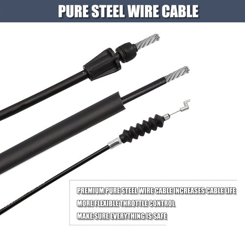 CLUBRALLY Club Car Precedent Gas Golf Cart Governor & Accelerator Throttle Cable Snap in Kawasaki FE290/FE350 2004-2015, Replace 102336001 102513102 102595101