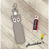 Wolf Hand Sanitizer and/or Lip Balm Holder