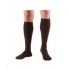 Truform Compression Socks, 8-15 mmHg, Men's Dress Socks, Knee High Over Calf Length, Brown, Small