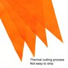 LyButty 100 Feet Orange Pennant Banners Flags String Hanging Triangle Bunting Flags,Party Decorations for Grand Opening,Kids Birthday,Carnival,60 PCS