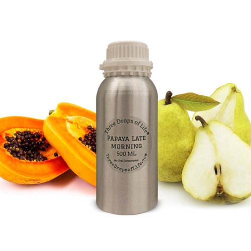 Papaya Infused Aromatherapy Scented Fragrance Oils, Best Diffuser Oils for No Water Atomizing Machines (Papaya Late Morning, 500ML)