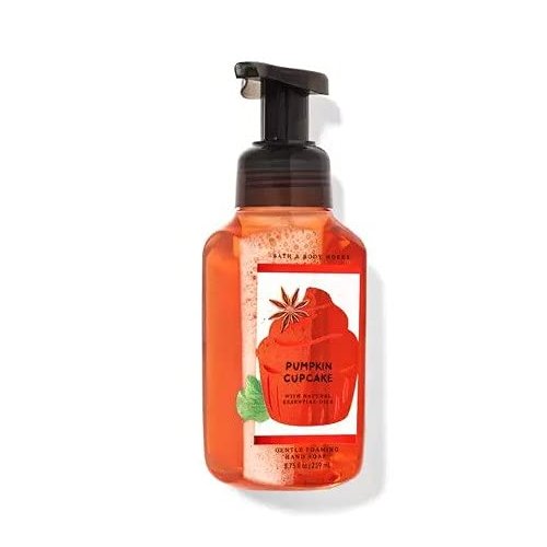 White Barn Candle Company Bath and Body Works Gentle Foaming Hand Soap w/Essential Oils- 8.75 fl oz - Fall 2020 - Many Scents! (Pumpkin Cupcake - Pumpkin Vanilla & Honey)
