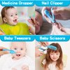 Baby Grooming Kit, Infant Safety Care Set with Hair Brush Comb Nail Clipper Nasal Aspirator Ear Cleaner,Baby Essentials Kit for Newborn Girls Boys (Blue-25 in 1)