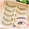 Dorisue False Eyelashes Super Natural Light Volume Short Length and light color lashes Soft Like Real Lashes Black False Eyelashes Charming Eye Lash Makeup (5 Pairs Set)