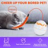 PUREVACY Spinner Interactive Cat Toy Dino Egg. White Automatic Cat Toy with 360-Degree Rotation, Auto Shut-Off. Moving Cat Toys for Indoor Cats, Kittens. Sturdy ABS Plastic Smart Cat Toy. Moving Toy