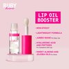 Ruby Kisses Lip Oil Booster, Hydrating Lip Gloss with Nourishing Natural Oil Blend, Jumbo Wand for Easy Application, Non-Sticky Formula (Clear)