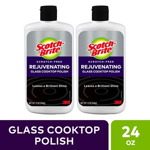 Scotch-Brite Rejuvenator Glass Cooktop Polish, Scratch-Free, 12 Ounce (Pack of 2)