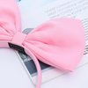 Pluzmecalm 1Pc Pink Halloween Bow Headband Bowknot Hair Hoops Bands Headpiece Hairband Women Christmas Birthday Party Decorations Accessories Easy to Wear,Hats and Caps