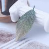 Vacaonio Minimalist Cloth Leaf Hair Barrette Clip Leaves Head Clip Headwear Embroidered Leaf Snap Clip Green Leaf Side Hair Clip Plant Hairclips Decorative Hair Accessories for Women and Girls