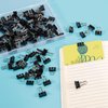 Ufmarine 120 Pcs Mini Binder Clips 15 mm, Black Small Binder Clips for Office