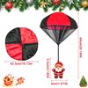 H-Style Parachute Toys, 4PCS Christmas Parachute Toys, Santas, Reindeer, Snowmen & Xmas Tree, Stocking Stuffers for Kids, Christmas Toys for Christmas Party Favors Xmas Gifts Goody Bag Filler